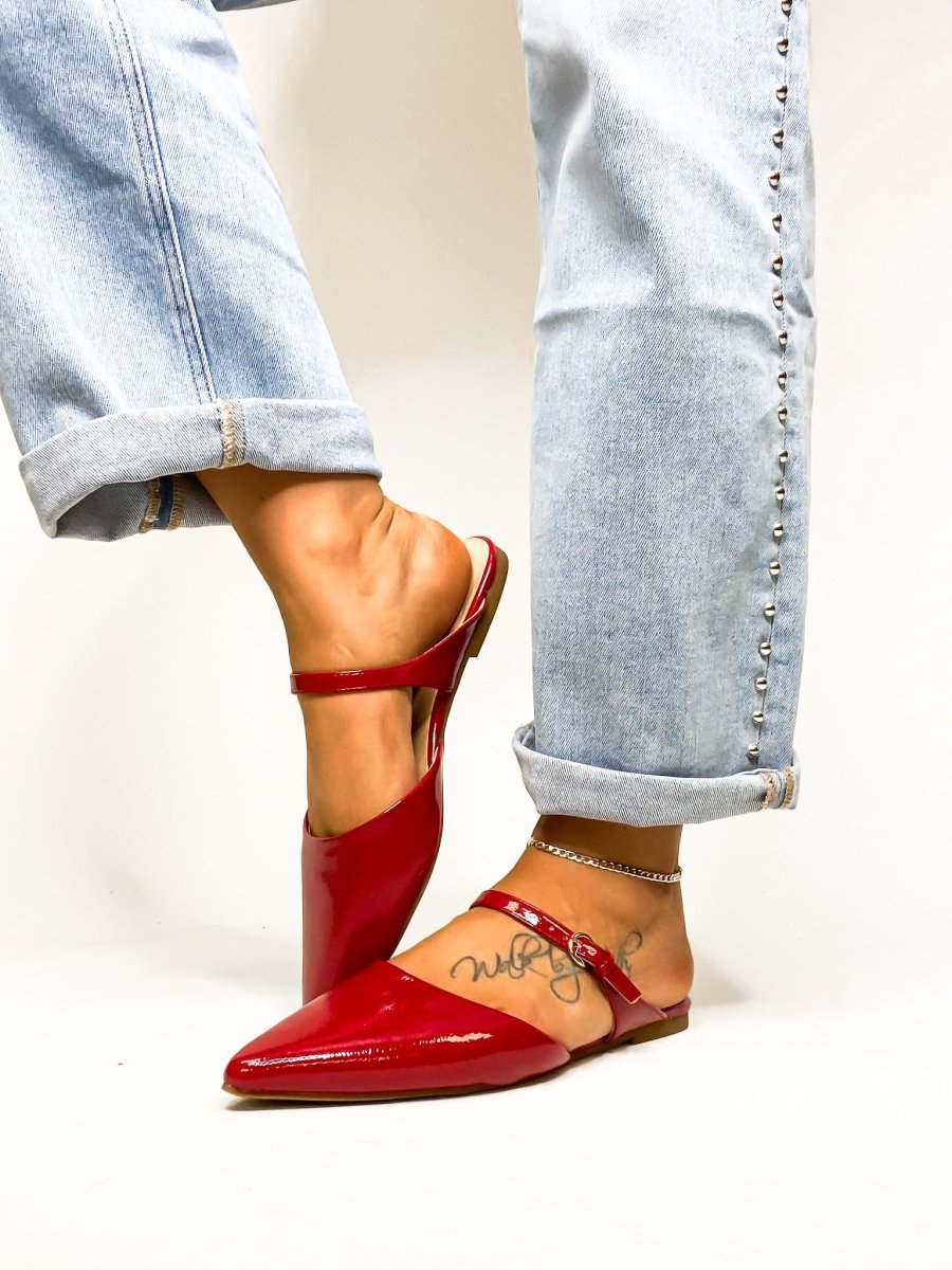 Corky's Red Patent Wanna Grab Drinks Flats