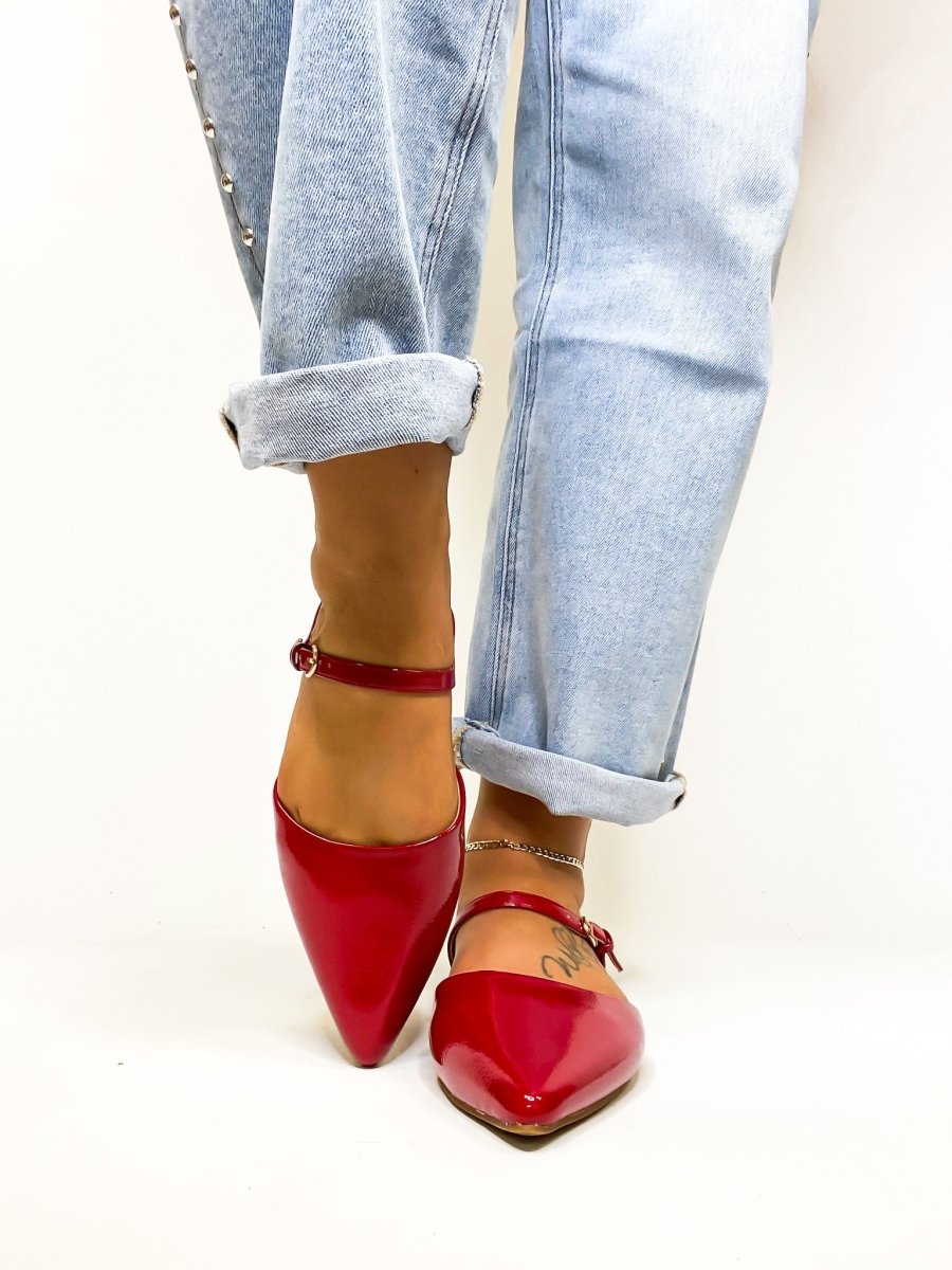 Corky's Red Patent Wanna Grab Drinks Flats