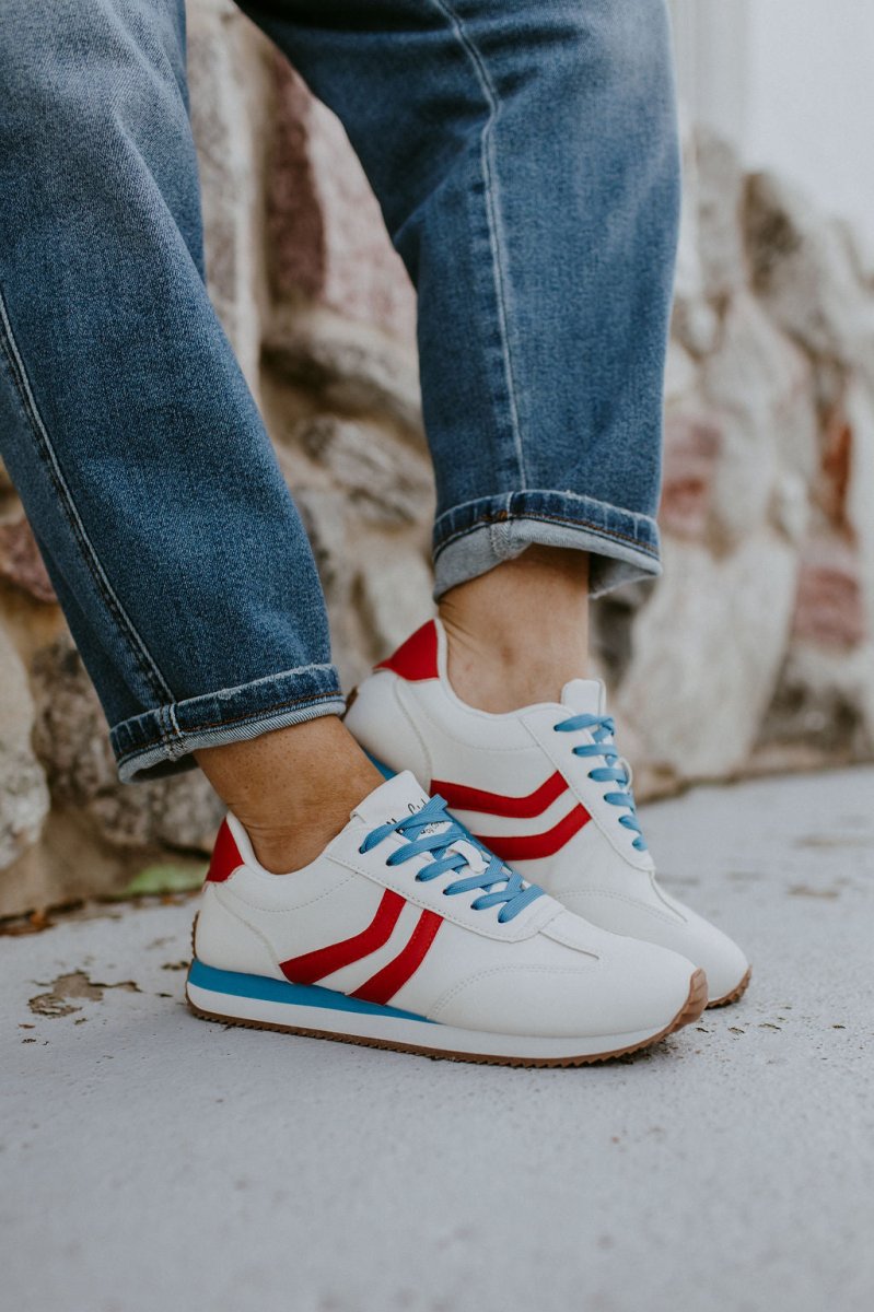 Corky's Red White Blue Kickoff Sneakers