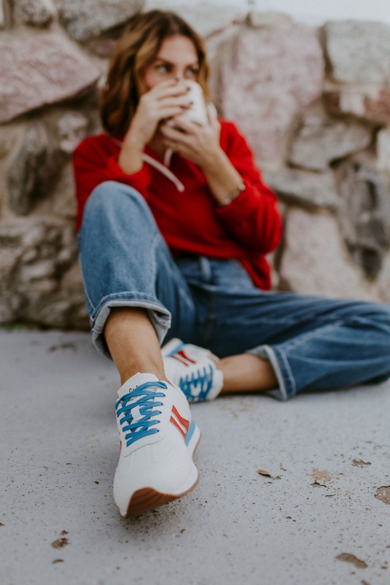 Corky's Red White Blue Kickoff Sneakers