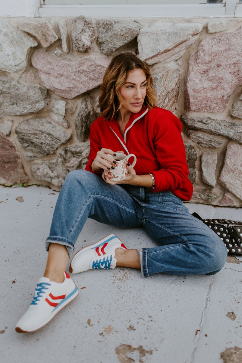 Corky's Red White Blue Kickoff Sneakers