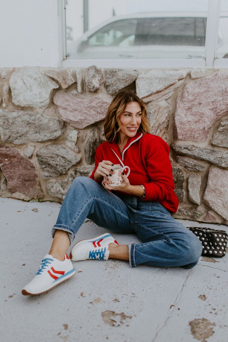Corky's Red White Blue Kickoff Sneakers