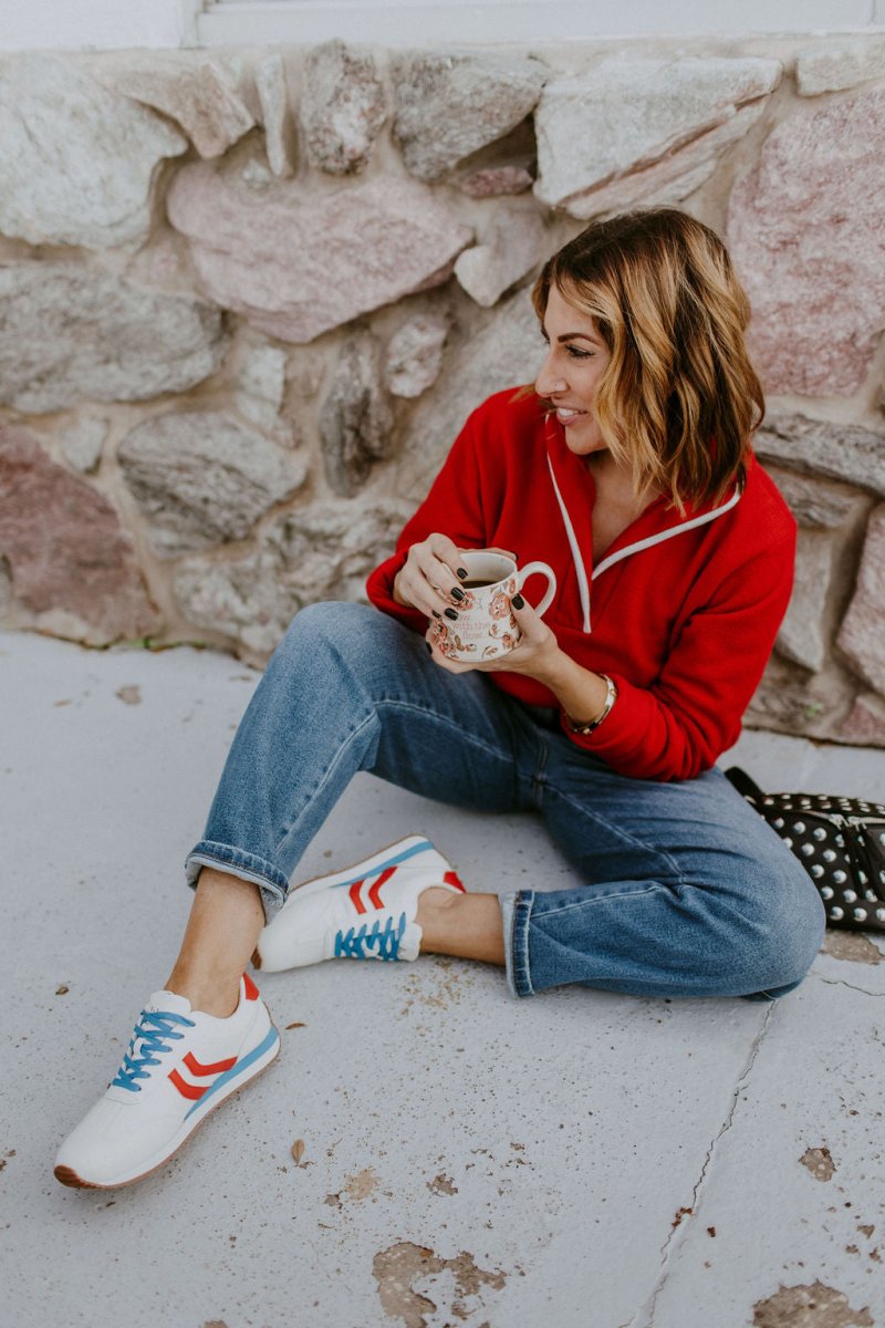 Corky's Red White Blue Kickoff Sneakers