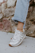 Corky's Silver Crinkle Metallic Kickoff Sneakers
