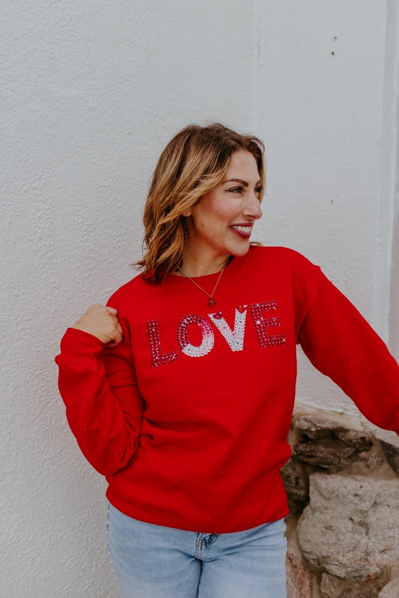 Ombre Love Graphic Pullover - FINAL SALE