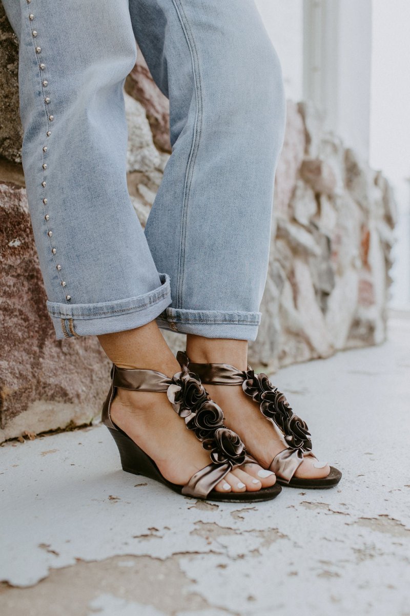 Patrizia Pewter Harlequin Wedges