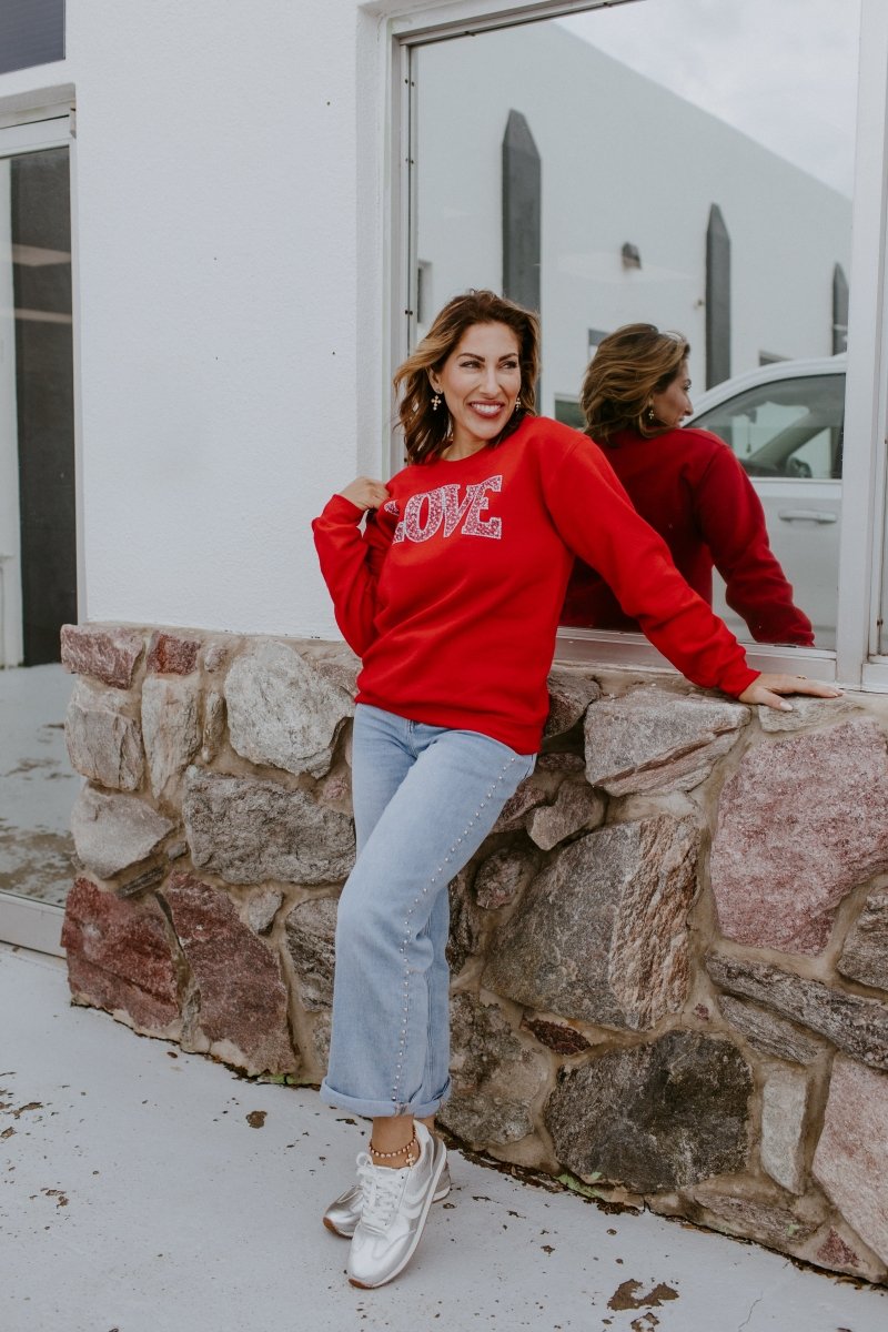 Shining Love  Graphic Pullover - FINAL SALE