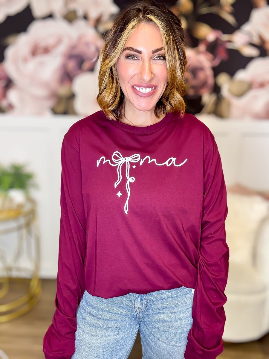 Simple Mama Long Sleeve Graphic Tee - FINAL SALE